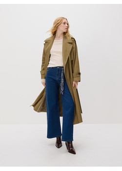 Reserved - Jeansy wide leg z bandaną - granatowy ze sklepu Reserved w kategorii Jeansy damskie - zdjęcie 187577288