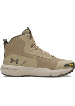 Męskie buty taktyczne Under Armour UA Charged Valsetz Mid - beżowe ze sklepu Sportstylestory.com w kategorii Buty trekkingowe męskie - zdjęcie 187577588