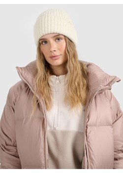 Damska czapka beanie zimowa 4F 4FRAW25ACAPF0729 - beżowa ze sklepu Sportstylestory.com w kategorii Czapki zimowe damskie - zdjęcie 187577608