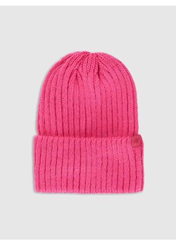 Damska czapka zimowa 4F 4FRAW25ACAPF0802 - różowa ze sklepu Sportstylestory.com w kategorii Czapki zimowe damskie - zdjęcie 187577638