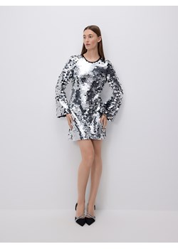 Reserved - Sukienka z cekinami - srebrny ze sklepu Reserved w kategorii Sukienki - zdjęcie 187578529