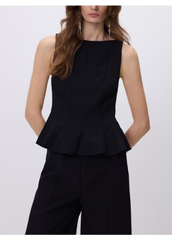 Reserved - Bluzka z baskinką - czarny ze sklepu Reserved w kategorii Bluzki damskie - zdjęcie 187578668