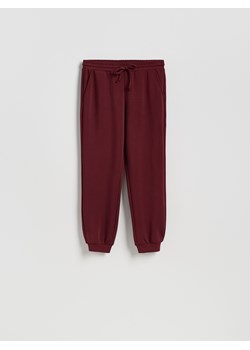 Reserved - Dresowe spodnie z modalem - bordowy ze sklepu Reserved w kategorii Spodnie damskie - zdjęcie 187578798