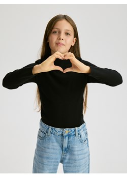 Reserved - Gładki sweter z wiskozy - czarny ze sklepu Reserved w kategorii Swetry dziewczęce - zdjęcie 187578868