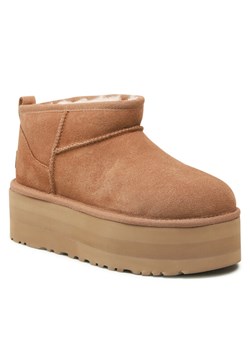 Ugg Śniegowce W Classic Ultra Mini Platform 1135092 Brązowy ze sklepu MODIVO w kategorii Śniegowce damskie - zdjęcie 187579375