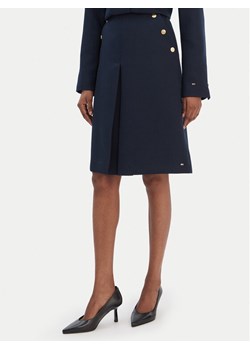 Tommy Hilfiger Spódnica trapezowa WW0WW49474 Granatowy Regular Fit ze sklepu MODIVO w kategorii Spódnice - zdjęcie 187579379