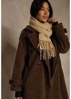 Jasnobeżowy Szalik Michfyndar ze sklepu renee.pl w kategorii Szaliki i chusty damskie - zdjęcie 187579835