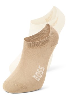 BOSS Damskie skarpetki do trampek w 2-paku Kobiety Bawełna écru jednolity ze sklepu vangraaf w kategorii Skarpetki damskie - zdjęcie 187579856