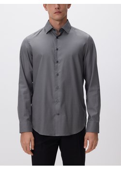 Reserved - Koszula slim fit z drobnym wzorem - szary ze sklepu Reserved w kategorii Koszule męskie - zdjęcie 187579895