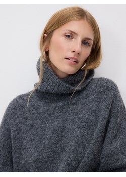 Reserved - Długi sweter z golfem - szary ze sklepu Reserved w kategorii Swetry damskie - zdjęcie 187579918