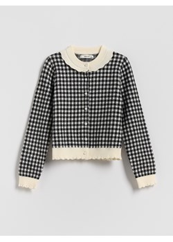 Reserved - Kardigan w kratę - wielobarwny ze sklepu Reserved w kategorii Swetry dziewczęce - zdjęcie 187579986