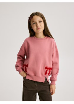 Reserved - Bluza z kokardkami - jasnofioletowy ze sklepu Reserved w kategorii Bluzy dziewczęce - zdjęcie 187580006