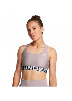 Biustonosz treningowy Under Armour UA Hg Authentics Mid Branded - beżowy ze sklepu Sportstylestory.com w kategorii Biustonosze - zdjęcie 187580246