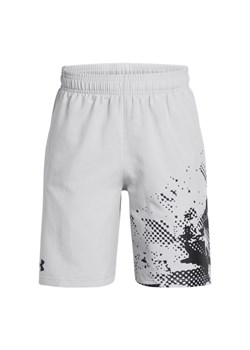 Chłopięce spodenki treningowe Under Armour UA Tech Woven Graphic Short - białe ze sklepu Sportstylestory.com w kategorii Spodenki chłopięce - zdjęcie 187580329