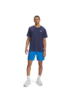 Męskie spodenki do biegania Under Armour UA Launch 7\'\' Short - niebieskie ze sklepu Sportstylestory.com w kategorii Spodenki męskie - zdjęcie 187580397