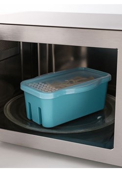 Sinsay - Pojemnik z pokrywką do gotowania w mikrofalówce - granatowy ze sklepu Sinsay w kategorii Akcesoria kuchenne - zdjęcie 187581079