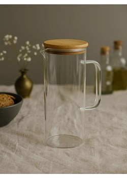 Sinsay - Szklany dzbanek z uchwytem i pokrywką - clear ze sklepu Sinsay w kategorii Dzbanki i zaparzacze - zdjęcie 187581085