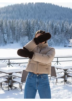 Sinsay - Rękawiczki jednopalczaste - brązowy ze sklepu Sinsay w kategorii Rękawiczki damskie - zdjęcie 187581116