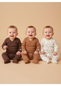 Sinsay - Bawełniane legginsy 3 pack - kremowy ze sklepu Sinsay w kategorii Odzież dla niemowląt - zdjęcie 187581155