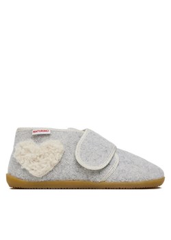 Kapcie Naturino Eppis 4000723-01-0Q03 DD Szary ze sklepu eobuwie.pl w kategorii Kapcie dziecięce - zdjęcie 187581948