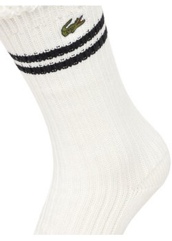 Skarpety długie Lacoste RA7788 Biały ze sklepu eobuwie.pl w kategorii Skarpetki damskie - zdjęcie 187582026