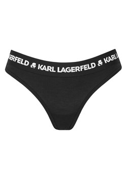 KARL LAGERFELD Stringi A1W47008 Czarny ze sklepu MODIVO w kategorii Majtki damskie - zdjęcie 187582118