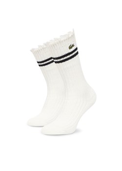 Lacoste Skarpety długie RA7788 Biały ze sklepu MODIVO w kategorii Skarpetki damskie - zdjęcie 187582129