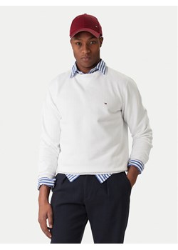 Tommy Hilfiger Bluza Essential MW0MW37232 Biały Regular Fit ze sklepu MODIVO w kategorii Bluzy męskie - zdjęcie 187582157