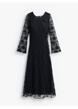 Mohito - Sukienka maxi z koronkowymi rękawami - czarny ze sklepu Mohito w kategorii Sukienki - zdjęcie 187582366