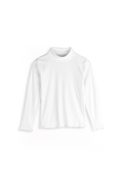 GATE Podstawowy prążkowany bawełniany golf 4Y ze sklepu gateshop w kategorii Bluzki dziewczęce - zdjęcie 187582575