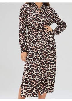 Sinsay - Sukienka ze wzorem w panterkę - wielobarwny ze sklepu Sinsay w kategorii Sukienki - zdjęcie 187582956