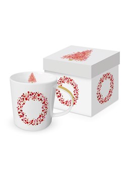 ppd Kubek jumbo &quot;Season&apos;s Greetings&quot; w kolorze biało-czerwonym - 350 ml ze sklepu Limango Polska w kategorii Naczynia - zdjęcie 187582977