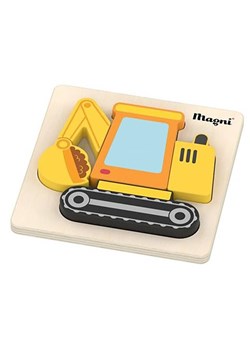 Magni 4-częściowe puzzle &quot;Excavator&quot; w kolorze żółto-czarnym - 18 m+ ze sklepu Limango Polska w kategorii Puzzle - zdjęcie 187583036