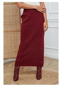 So Cachemire Spódnica dzianinowa &quot;Doristo&quot; w kolorze bordowym ze sklepu Limango Polska w kategorii Spódnice - zdjęcie 187583688