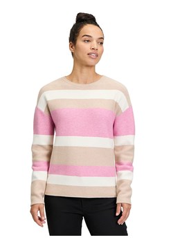 BETTY &amp; CO Sweter w kolorze szarobrązowo-jasnoróżowo-kremowym ze sklepu Limango Polska w kategorii Swetry damskie - zdjęcie 187583736