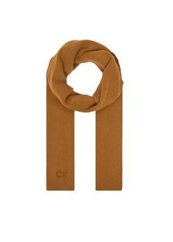 Calvin Klein Szalik Embroidery Fine K60K612601 Brązowy ze sklepu MODIVO w kategorii Szaliki i chusty damskie - zdjęcie 187583809