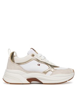 Sneakersy Tommy Hilfiger Th Chunky Runner Metallic FW0FW09204 Écru ze sklepu eobuwie.pl w kategorii Buty sportowe damskie - zdjęcie 187584617