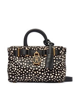 Torebka Tommy Hilfiger American Icon Micro Tote Deer Le AW0AW18168 Czarny ze sklepu eobuwie.pl w kategorii Torebki damskie - zdjęcie 187584709