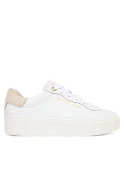 Tommy Hilfiger Sneakersy Chic Platform Cupsole Sneaker FW0FW09021 Biały ze sklepu MODIVO w kategorii Buty sportowe damskie - zdjęcie 187585328