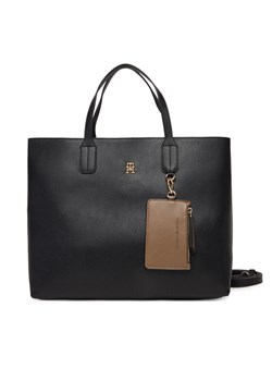 Tommy Hilfiger Torebka Th Icon Satchel AW0AW18122 Czarny ze sklepu MODIVO w kategorii Torebki damskie - zdjęcie 187585379