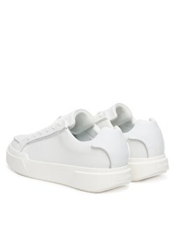 Calvin Klein Sneakersy Chunky Cupsole Lace Up Lth Pinch YM0YM01454 Biały ze sklepu MODIVO w kategorii Buty sportowe męskie - zdjęcie 187586179