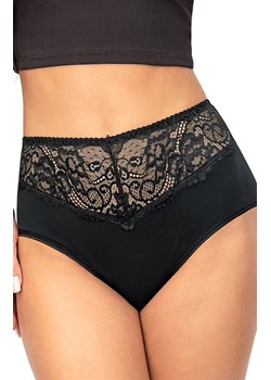 Donna bawełniane figi z wysokim stanem czarne 243, Kolor czarny, Rozmiar S, Donna ze sklepu Primodo w kategorii Majtki damskie - zdjęcie 187586257