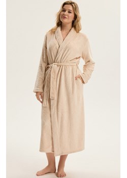 Esotiq długi szlafrok damski Como 43935-80X, Kolor beżowy, Rozmiar L/XL, Esotiq ze sklepu Primodo w kategorii Szlafroki damskie - zdjęcie 187586286