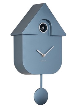 Karlsson Zegar ścienny &quot;Cuckoo&quot; w kolorze niebieskim - 21 x 41 x 8,5 cm ze sklepu Limango Polska w kategorii Zegary - zdjęcie 187586525