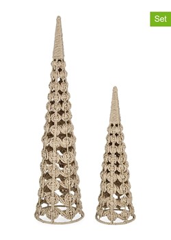 Bizzotto Figurki dekoracyjne (2 szt.) w kolorze beżowym ze sklepu Limango Polska w kategorii Dekoracje - zdjęcie 187586786