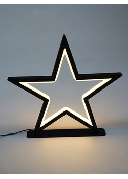 AM Design Dekoracyjna lampa LED &quot;Gwiazda&quot; w kolorze czarnym - 33 x 36 cm ze sklepu Limango Polska w kategorii Oświetlenie - zdjęcie 187586815