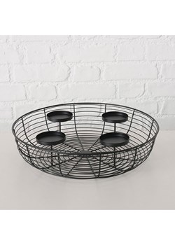 Boltze Świecznik &quot;Matilde&quot; w kolorze czarnym - wys. 8 x Ø 36 cm ze sklepu Limango Polska w kategorii Świeczniki - zdjęcie 187586826