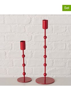 Boltze Świeczniki (2 szt.) &quot;Kimberly&quot; w kolorze czerwonym ze sklepu Limango Polska w kategorii Świeczniki - zdjęcie 187586866