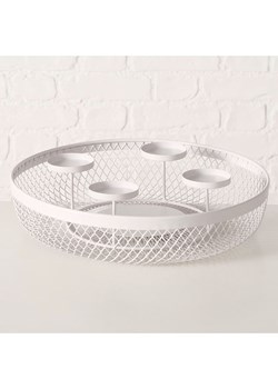 Boltze Świecznik &quot;Vika&quot; w kolorze szarym - wys. 8 x Ø 34 cm ze sklepu Limango Polska w kategorii Świeczniki - zdjęcie 187586885