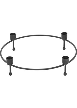 POSIWIO Świecznik w kolorze czarnym - wys. 8 x Ø 30 cm ze sklepu Limango Polska w kategorii Świeczniki - zdjęcie 187586978